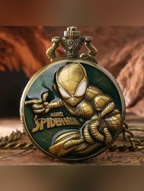 Spiderman spider man spider Spidey Quartz pocket watch See 3 Colors